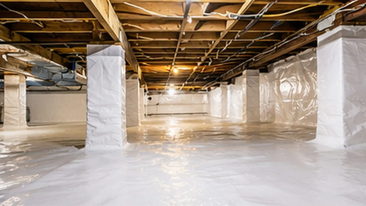 Clean encapsulated crawl space in Raleigh NC